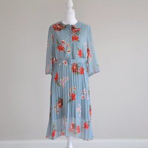 Ashley Blue Floral Dress